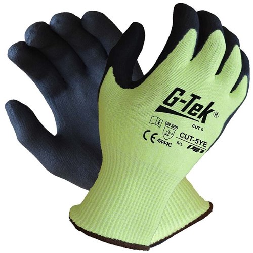 G-Tek Cut 5 Hi Vis Gloves