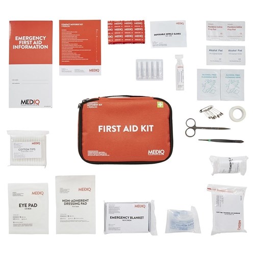 Essential Compact Motorist First Aid Kit In Soft Pack