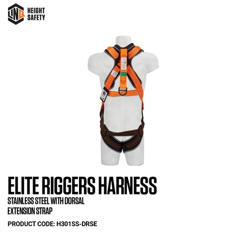 Elite Riggers Harness With Dorsal Extension Strap cw Harness Bag (NBHAR)