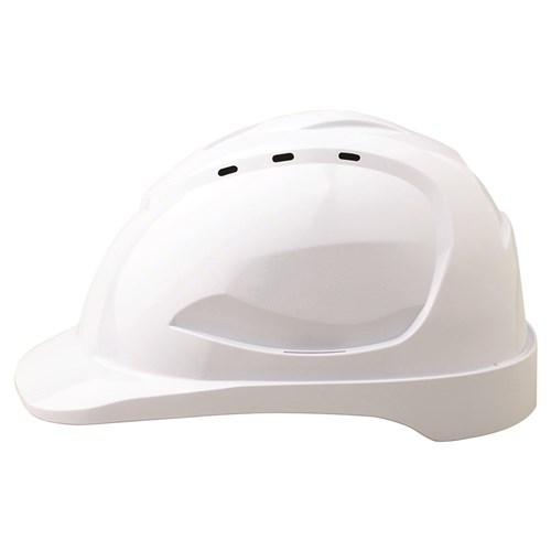 V9 Hard Hat Vented Pushlock Harness - White