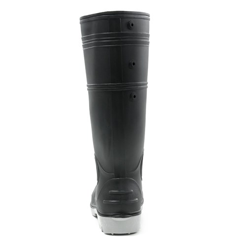 INCA PVC/Nitrile Safety Gumboot Black/Grey