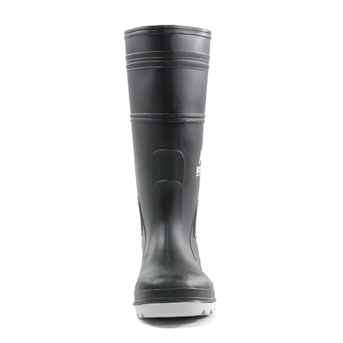 INCA PVC/Nitrile Safety Gumboot Black/Grey