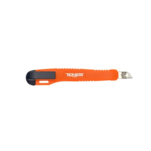 Ronsta Knives Manual Retractable Knife With Metal Tip 9Mm