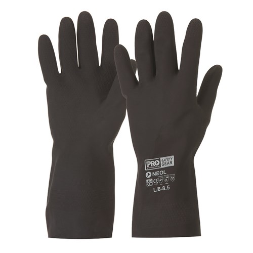 PROCHEM Black 30cm Neoprene Gloves