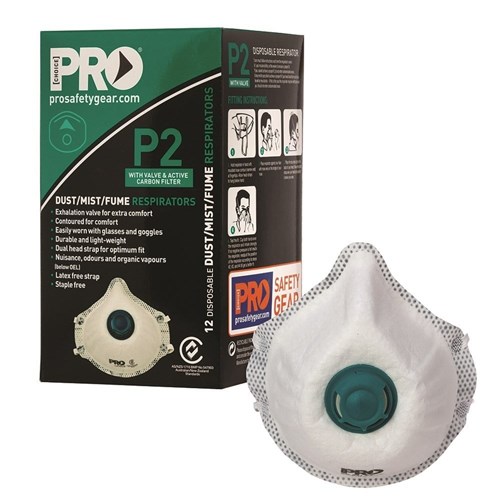 Dust Masks P2 Valve Carbon Paramount Safety Products