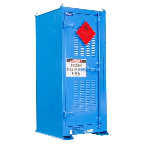 Dangerous Goods Outdoor Storage Cabinet:250L - 1 Door - 3 Shelves