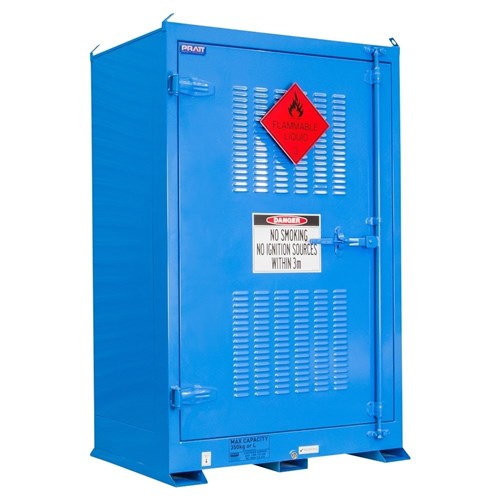 Dangerous Goods Outdoor Storage Cabinet:350L - 1 Door - 3 Shelves