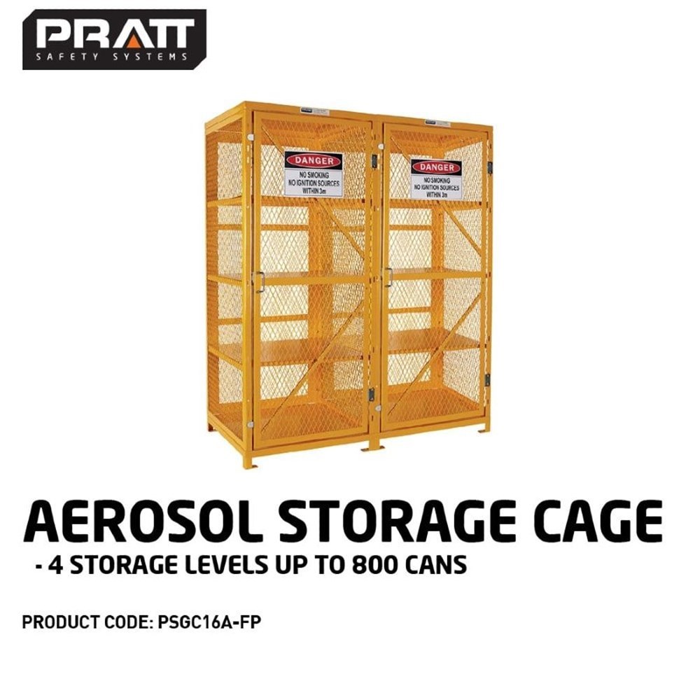 Aerosol Storage Cage. 4 Storage Levels Up To 800 Cans. (Comes Flat Packed - Assembly Required)