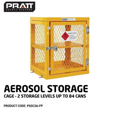 Aerosol Storage Cage. 2 Storage Level Up To 84 Cans. (Comes Flat Packed - Assembly Required)