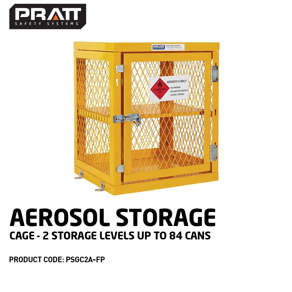 Aerosol Storage Cage. 2 Storage Level Up To 84 Cans. (Comes Flat Packed - Assembly Required)