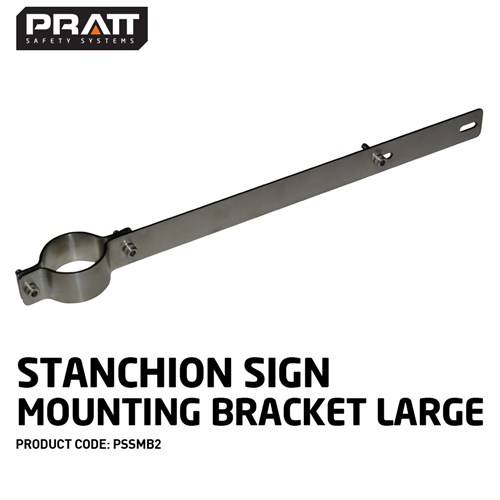 Stanchion Sign Mounting Bracket Large