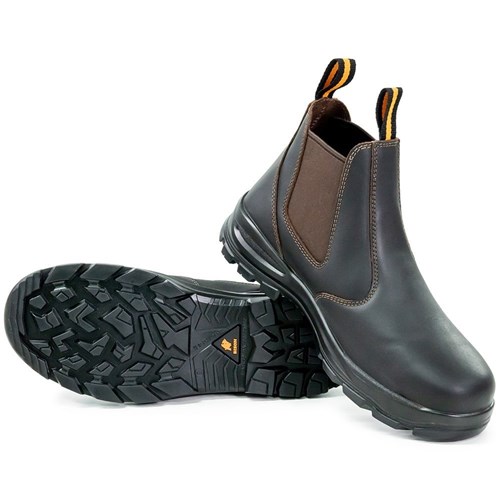 RIDGE Slip On Safety Boot Chestnut