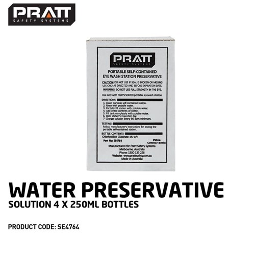 Water Preservative Solution 4 X 250Ml Bottles