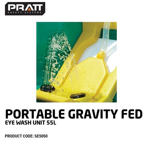 Portable Gravity Fed Eye Wash Unit. 55L