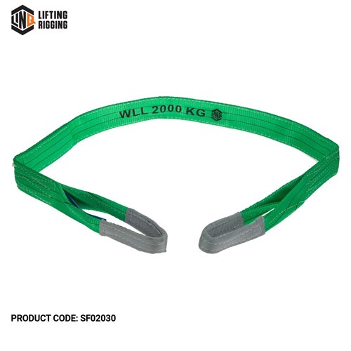 Sling Flat 8:1 Wll Polyester 2T 3.0M