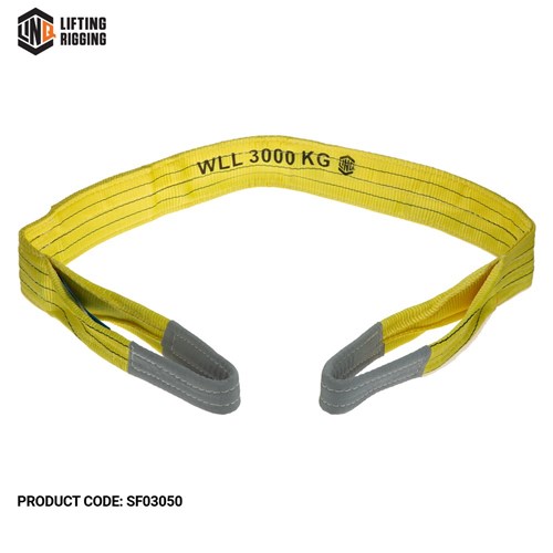 Sling Flat 8:1 Wll Polyester 3T 5.0M