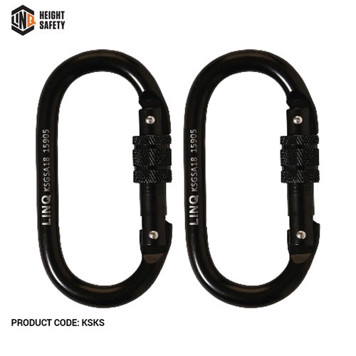 Elite Single Leg Shock Absorbing 2M Adjustable Lanyard With Hardware Ks X2