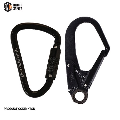 Elite Single Leg Shock Absorbing 2M Adjustable Lanyard With Hardware Kt & Sd