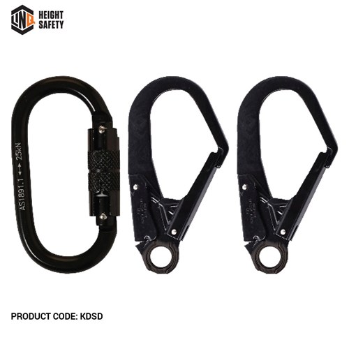 Elite Double Leg Shock Absorbing 2M Adjustable Lanyard  with Hardware KD & SD X2