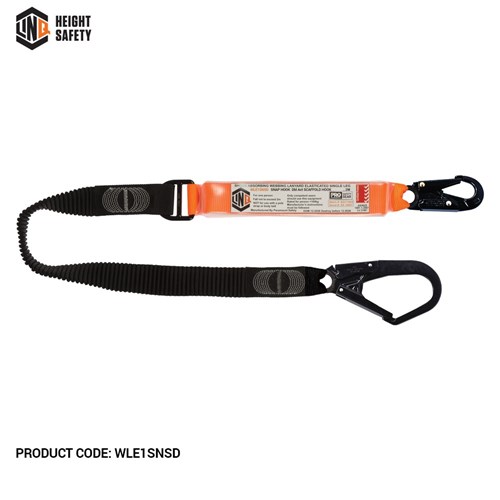 Elite Single Leg Elasticated Lanyard with Hardware SN & SD