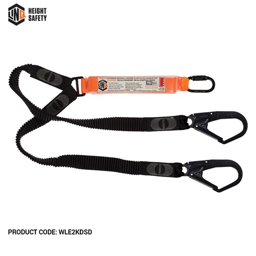 Elite Double Leg Elasticated Lanyard with Hardware KD & SD X2