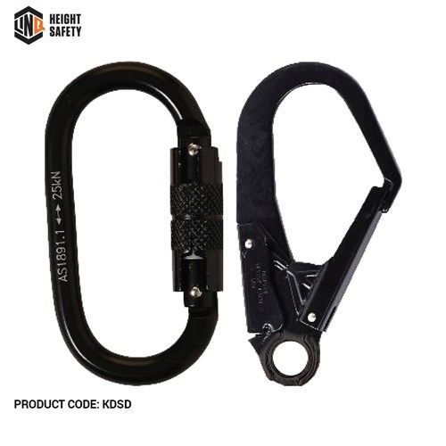 Elite Single Leg Shock Absorbing Webbing Lanyard with Hardware KD & SD