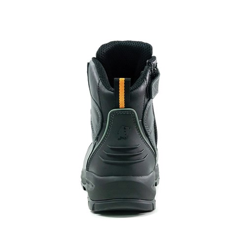 XT Zip Side Lace Up Safety Boot Black