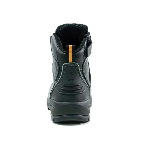 Xt Zip Side Lace Up Safety Boot Black