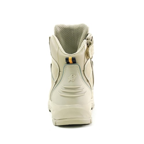 Xt Zip Side Lace Up Safety Boot Stone