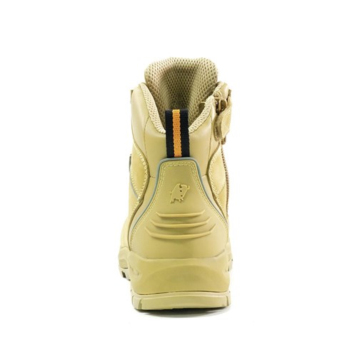 Xt Zip Side Lace Up Safety Boot Wheat